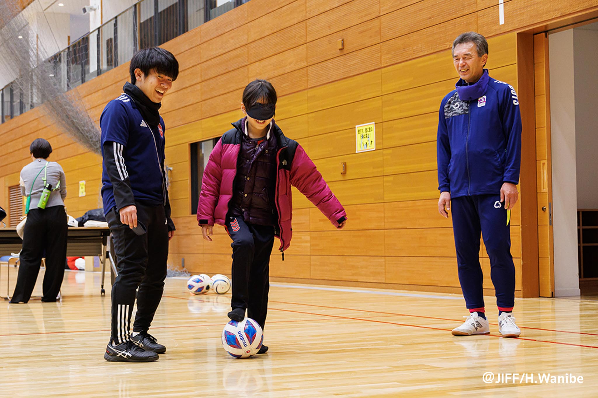 ブラインドサッカー体験