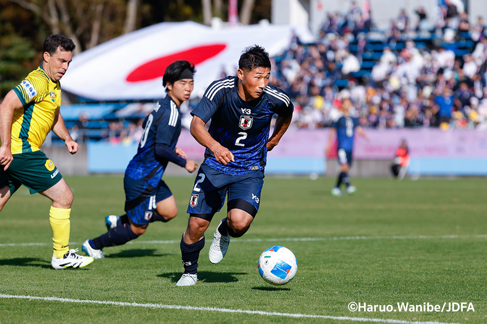 得点を決めた名村選手