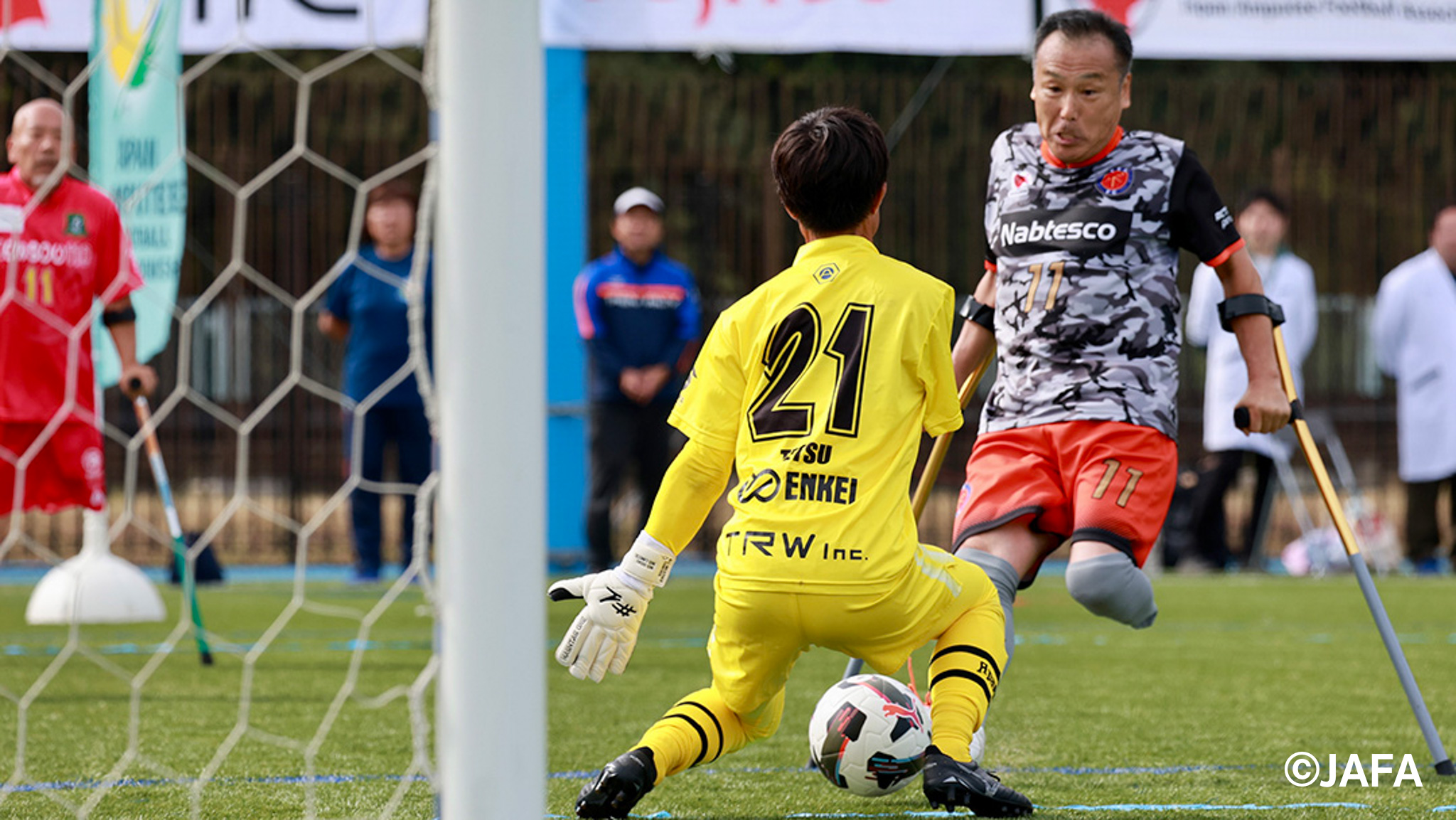 ゴールに迫るFC TS-ONE 2025チーム