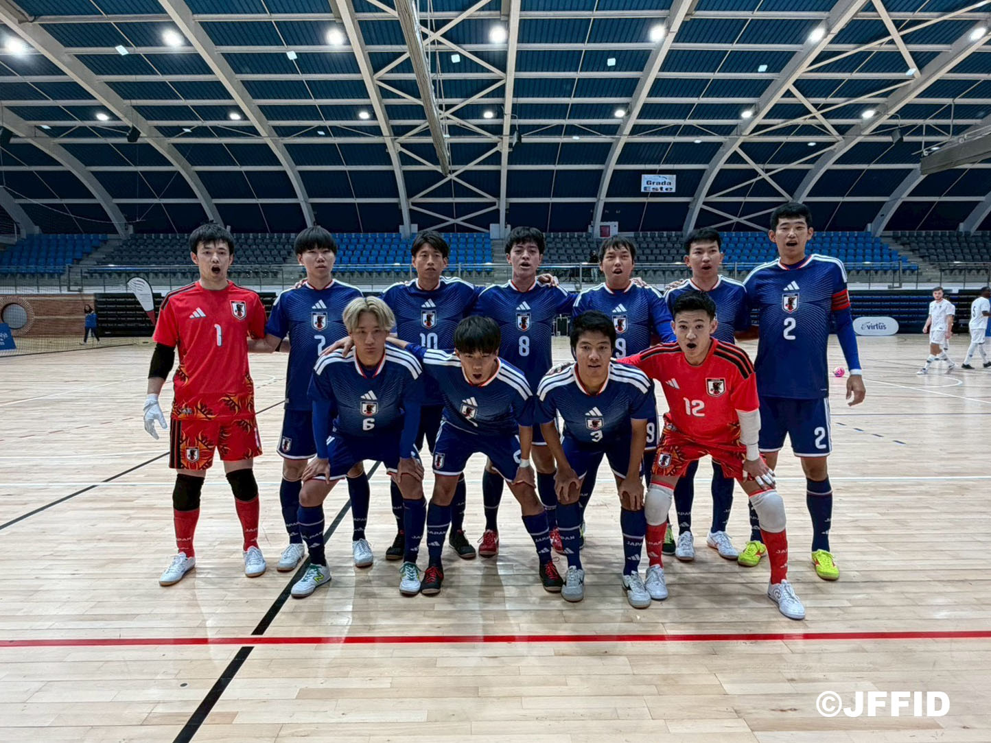 試合前の日本代表チーム