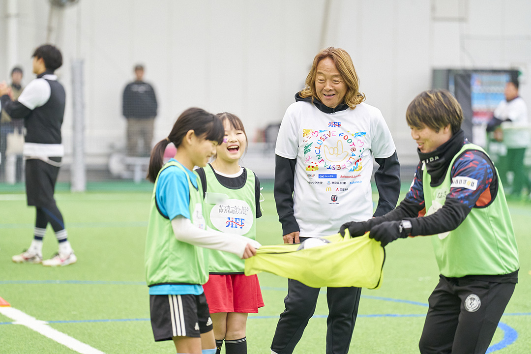 試合前のチームでのアクティビティ