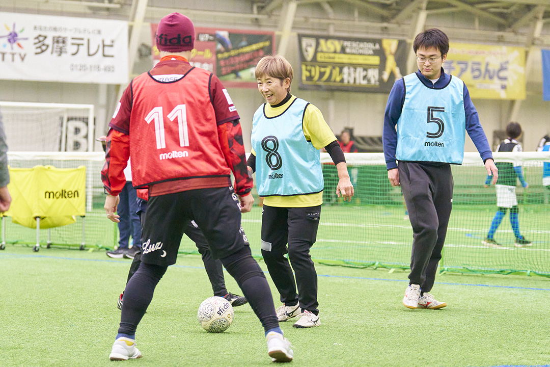 まぜこぜウォーキングフットボールの様子